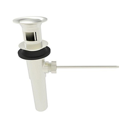 Ginger USA N325/15S Lavatory Pop-Up Drain Assembly with overflow Satin Nickel (PVD) 160576