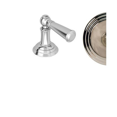 Ginger USA N3-373/15 Brass 3-373 Single Metal Lever Handle with Escutcheon for the Aylesbury, Polished Nickel
