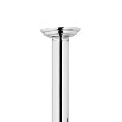 Ginger USA N517-36/15S Brass 517-36 36" x 1/2" Solid Brass Nipple and Escutcheon for Ceiling Mo, Satin Nickel