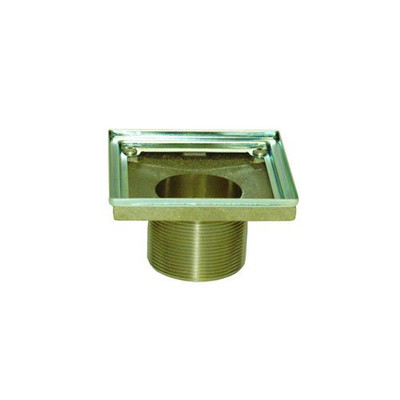 Ginger USA N277-01 Brass Decorative Drains 4" Shower Drain Throat
