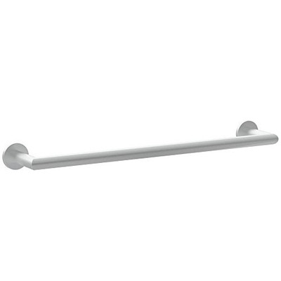 Ginger G4602SN  Kubic 18" Towel Bar with Plain Rosette, Satin Nickel