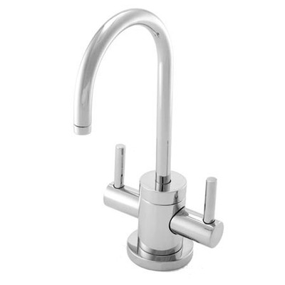 Ginger USA N106/56 Brass Flat Black East Linear Double Handle Hot / Cold Water Dispenser
