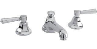 Ginger USA N1200/15 Brass 1200 Widespread Bathroom Faucet - Free Pop-Up Drain Assembly with, Polished Nickel