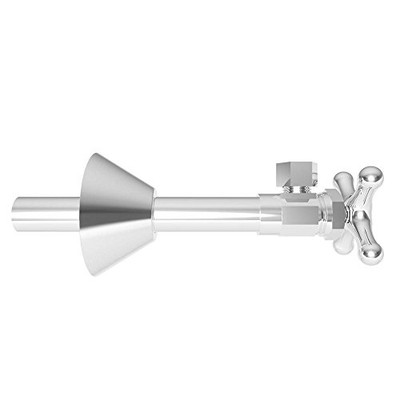 Ginger USA B416X/26 Brasstech 1/2" Angle Valve with Cross Handle in Polished Chrome