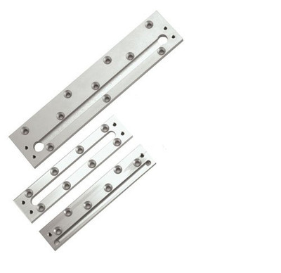 Securitron CWB62CL Aluminum Concrete/Wood Bracket for M62 Magnalock Electromagnetic Lock, 8" Length, Clear Anodized Finish
