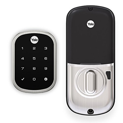 Yale YRD256ZW2619 Assure Lock SL with Z-Wave - Smart Key Free Touchscreen Keypad Deadbolt - Works with Ring Alarm, Samsung SmartThings, Wink, ADT and More - Satin Nickel