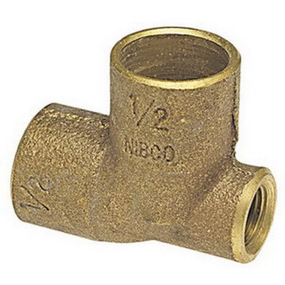 "Nibco" B039000 705 11/4 X 1/8 X 11/4 C X F X C Baseboard Tee Cast