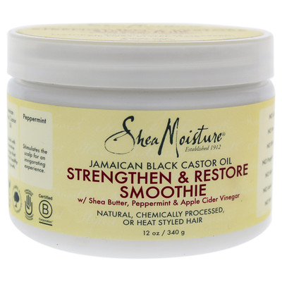 Shea Moisture U-HC-12271 Jamaican Black Castor Oil Strengthen & Restore Smoothie Cream for Unisex, 11 Ounce