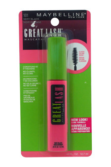 Great Lash Mascara - # 101 Very Black W-C-6754 Maybelline 0.43 oz Mascara Women