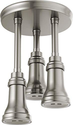 Delta D57190SS25L Faucet H2Okinetic Pendant Raincan LED Light Shower Head Stainless