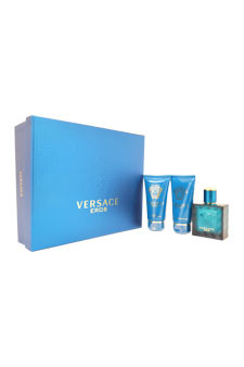 Versace Bright Crystal Versace 3 pc Gift Set Men Versace Bright Crystal is a fragrance for a strong, passion
