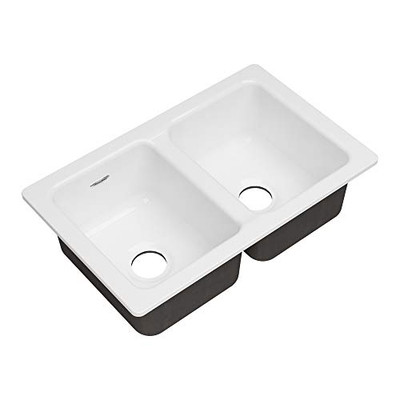 American Standard Delancey 30X19 Um Db Kitchen Sink Brilliant White 77DB30190308