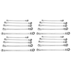 Mothers Wax & Polish MTNKIT-RM6 5 Piece Metric Double Box Universal Spline Reversible Ratcheting Wrench Set - 4 Sets