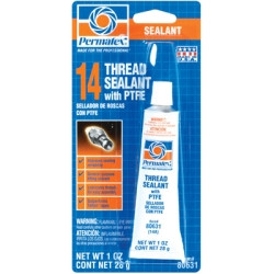 ITW PERMATEX INC PTX80631 #14 Thread Sealant with Teflon, 1 Ounce Tube Carded, Case of 12 Tubes