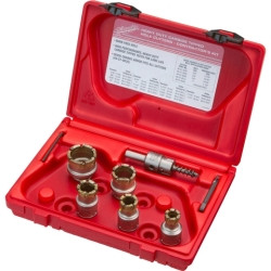 MILWAUKEE MLW49-22-8210 Contractor's Steel Plate Carbide Cutter Kit (7 PC) Electric Tools