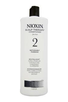 Nioxin U-HC-1111 System 2 Scalp Therapy Conditioner for Fine Natural Noticeably Thinnin Unisex Scalp Therapy, 33.8 Ounce