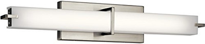 Kichler 24in. Linear LED Vanity Light Brushed Nickel 11146NILED
