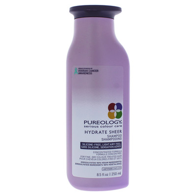 Pureology I0090345 Hydrate Sheer Moisturizing Shampoo for Color-Treated Hair, Sulfate-Free, Silicone-Free,  8.5 oz.