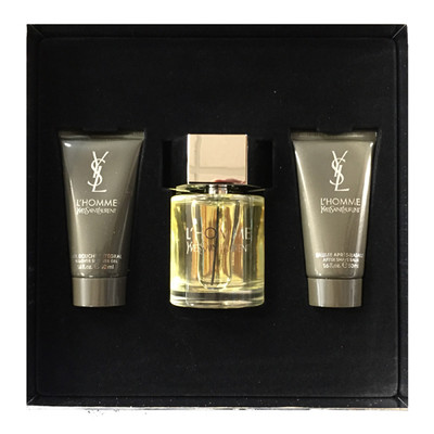 YSL L'HOMME GSMYSLLHOMME3P3.3SGA Ysl L'Homme by Ysl L'Homme 3 PIECE GIFT SET - 3.3 OZ EAU DE TOILETTE SPRAY, 1.6 OZ SHOWER GEL, 1.6 OZ AFTERSHAVE BALM MEN GIFT SET