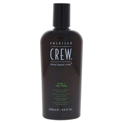 American Crew M-HC-1464 3-In-1 Tea Tree Shampoo & Conditioner & Body Wash
