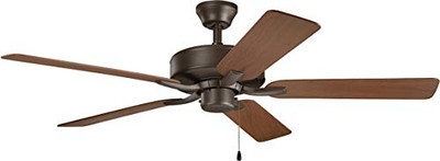 Kichler 52in. Basics Pro Patio Fan Satin Natural Bronze 330015SNB