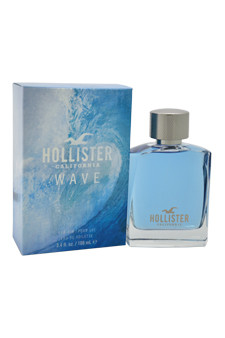 Hollister M-5074 Wave Men Eau De Toilette, 3.4 Ounce