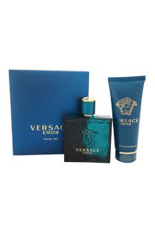 VERSACE M-GS-2831 EROS by 2 PIECE GIFT SET - 3.4 OZ EAU DE TOILETTE SPRAY, 3.4 OZ SHOWER GEL MEN GIFT SET