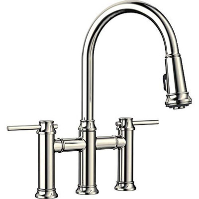 Blanco 442506  Empressa Bridge Pull Down 1.5 Gpm Polished Nickel