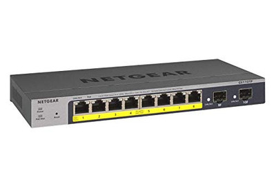 Netgear GS110TP300NAS Netgear ProSafe GS110TP Ethernet Switch - 8 Ports - Manageable - 3 Layer Supported - Modular - Twisted Pair  Optical Fiber - Desktop  Wall Mountable