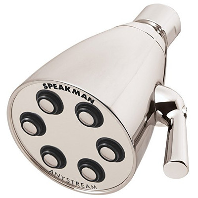 SPEAKMAN SS2252PNE2  Signature Brass Icon Anystream Adjustable Shower Head, Polished Nickel