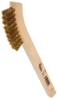 WEILER 804-95014 SA-29-B SMALL BRASS SCRATCH BRUSH .008 CRIMPE