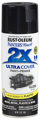 RUST-OLEUM 647-249122 PAINTERS TOUCH GLOSS BLACK 2X SPRAY
