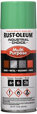 RUST-OLEUM 647-1633830 SAFETY GREEN IND. CHOICEPAINT 12OZ.FILL WT.