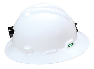 MSA 454-815009 HAT V-GD/LAMP BRKT & CORD HOLDER WHITE