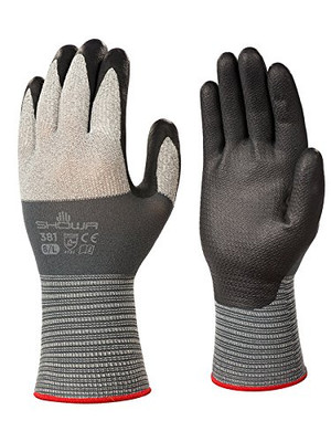 SHOWA 845-381M-07 SHOWA 381/ NITRILE PALMCOATED GLOVE