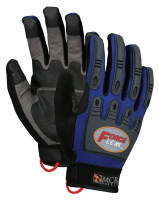 MEMPHIS GLOVE 127-B100L FORCEFLEX DRY GRIP TPR PROTECTION- HOOK/LOOP L