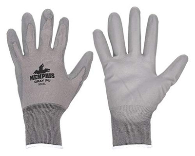 MEMPHIS GLOVE 127-9666M GRAY NYLON 13 GA
