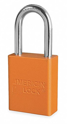 AMERICAN LOCK 045-A1106ORJ ORANGE SAFETY LOCK-OUT PADLOCK KEYED DIFFERENT