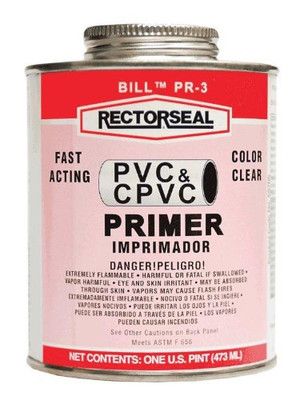 RECTORSEAL 622-55707 PR-3 BIG BILL 1 QT PVC PRIMER W/BRUSHTOP