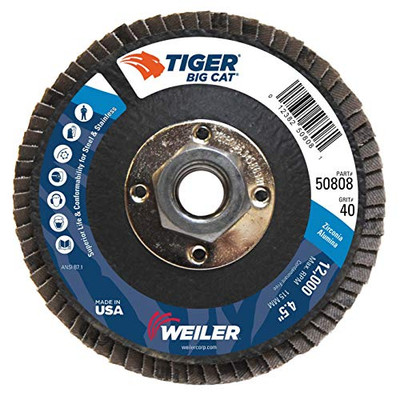 WEILER 804-50808 4-1/2 TIGER DISC BIG CAT ARBOR 5/8 11 ARBOR