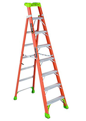 LOUISVILLE LADDER 443-FXS1508 8 STEP/SHELF LADDER