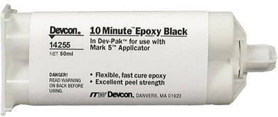 DEVCON 230-14255 DV 10 MINUTE EPOXY BLACK50 ML