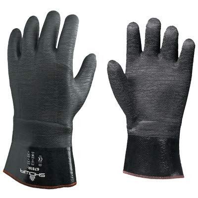 SHOWA 845-6781R-10 DISP LLY COATED NEOPRENE- 12 GAUNTLET DZ3