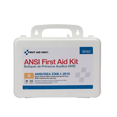 FIRST AID ONLY 579-90562 25 PERSON FIRST AID KIT ANSI A   PLASTIC CASE