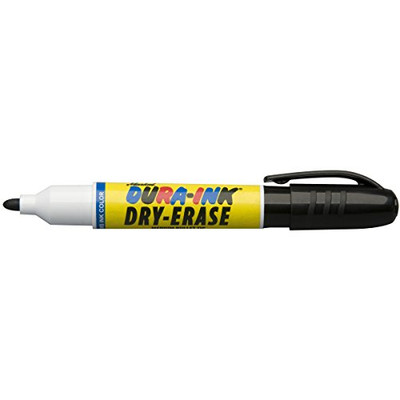 MARKAL 434-96571 DURA-INK DRY ERASE MARKERS BLACK
