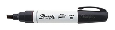 SHARPIE 652-35564 35564 - SHARPIE PAINT BLACK BOLD O S UPC