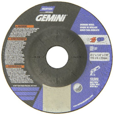NORTON 547-66252843594 T27 4.5X1/4X7/8 GEM