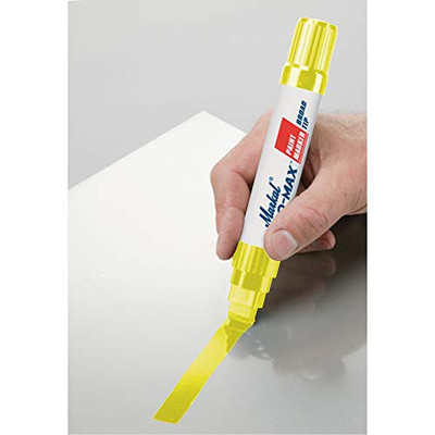 MARKAL 434-90901 PRO MAX YELLOW PERMANENTMARKER W/1/2 NIB