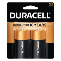 DURACELL 243-MN1300B2Z D SIZE 2 PACK ALKALINEBATTERY COPPER TOP