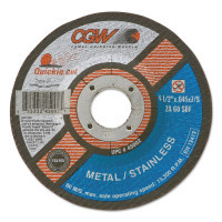 CGW Abrasive 421-45005 5X.045X7/8 T27 ZA60-S-BF QUICKIE C.O. WHL
